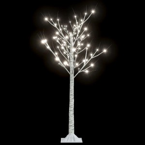 vidaXL 4ft LED Christmas Tree Willow Branch Style with Adjustable Lighting Effects, Indoor/Outdoor Use - 1 of 4