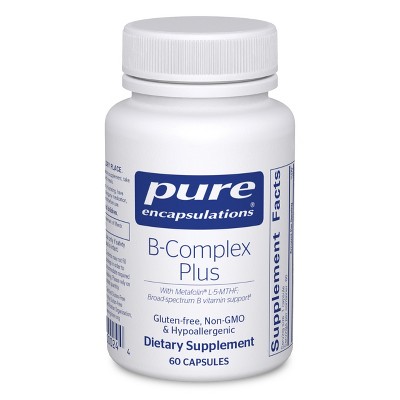 Pure Encapsulations B-Complex Plus - Neurological & Cardiovascular Health, Energy & Nervous System Support* - With Vitamin B12 & More