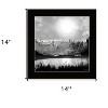 HomeRoots Big Moon Lake Black Framed Print Wall Art - 3 of 4
