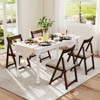 Tangkula Upholstered Dining Chair Set of 4 w/ Curved Backrest Rubber Wood Frame - 2 of 4