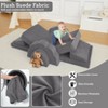 Nasitip 11pcs Modular Kids Play Couch,Sectional Sofa Floor Toddler Couch, Convertible Foam Floor Sofa,Gray - 4 of 4