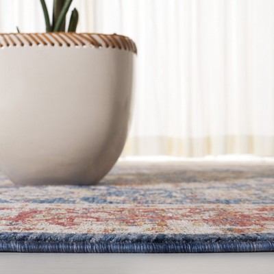 Ivory Hand-Knotted Square Synthetic Easy Care Rug