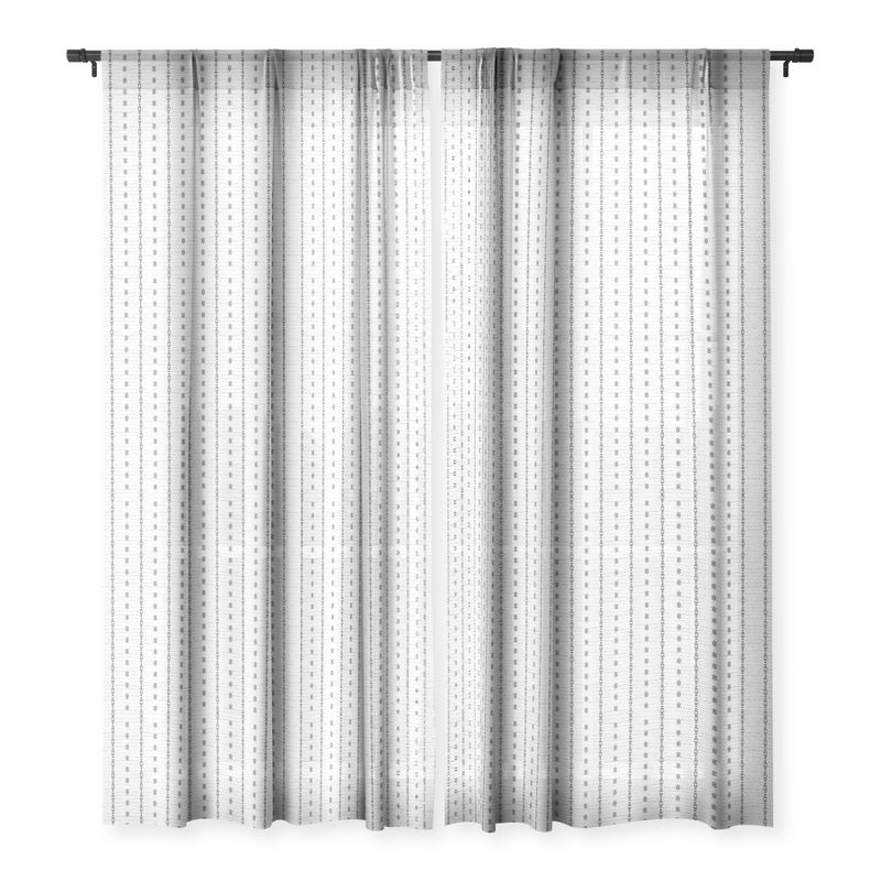 Holli Zollinger FRENCH LINEN STRIPE Single Panel Sheer Window Curtain - Deny Designs, 3 of 7