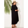 Swimsuits for All Women's Plus Size Gauze High-Low Sun Dress Cover Up - 3 of 4