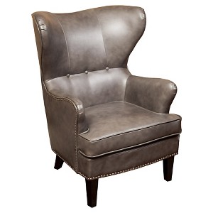 Warner High Back Chair Gray - Christopher Knight Home
