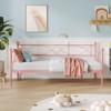 Coucheta Twin Daybed with Trundle, Metal Frame & Steel Slat Support, Multifunctional for Bedroom, Living Room, Guest Room - 2 of 4