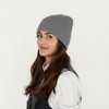 Anna-Kaci Women's Rib Knit Beanie Hat with Folded Cuff and Stretchy Fit - 2 of 4