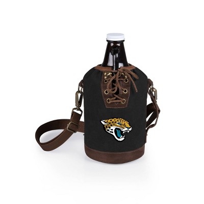 NFL Jacksonville Jaguars Insulated Growler Tote with Glass Growler - 64oz