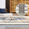Washable Long Runner Rug, Oriental Vintage Floral Rug, Low Pile Non-Slip Soft Faux Wool Rug, Hallway, Bedroom, Kitchen, Laundry Room, Entryway - 4 of 4