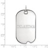 Black Bow Jewelry 10k White Gold Oklahoma Sooners NCAA Large Pendant - 2 of 3