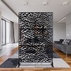 Grungis Matrix Metal Decorative Patio Screens,Freestanding Privacy Fence Panels Screen for Deck Balcony Patio,Leaf Shape,76" H×48" W - 4 of 4
