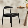 GlasFlength Dining Set of 2, Mid-Century Modern Dining Sets with Solid Wood Legs for Kitchen and Dining Room, Brown, 18"*22.8"*22" - 3 of 4