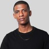 Crucible Men's Double Curb Chain Black Steel Necklace - 2 of 4