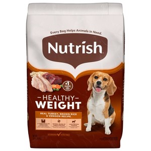 Nutrish Healthy Weight Turkey, Brown Rice and Venison Recipe Dry Dog Food - 13lbss - 1 of 4