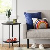 Wood and Metal Round End Table - Room Essentials™ - image 2 of 4
