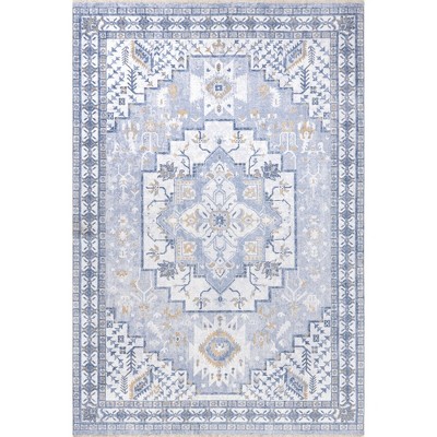 Nuloom Kamiyah Medallion Pet Friendly Machine Washable Area Rug