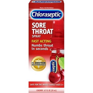 Chloraseptic Pocket Pump Cherry Sore Throat Spray 0.67Oz - 1 of 4