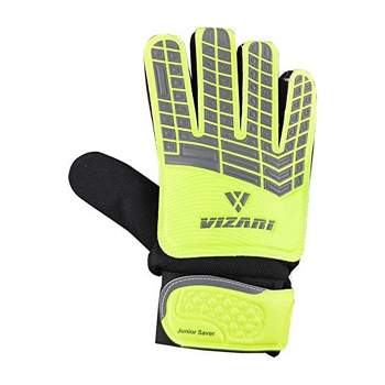 Vizari Junior Saver Goalkeeper Gloves: Premium Synthetic, Optimal Grip, Durable EVA Backhand, Secure Fit