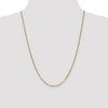 Black Bow Jewelry 2.2mm 14k Yellow Gold Beveled Solid Curb Chain Necklace - 2 of 4