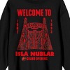 Jurassic Park Welcome To Isla Nublar Crew Neck Long Sleeve Black Adult Sweatshirt - 2 of 3