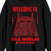 Jurassic Park Welcome To Isla Nublar Crew Neck Long Sleeve Black Adult Sweatshirt - image 2 of 3