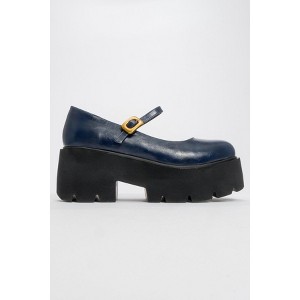 Linley Navy Platform Loafer (Women) | Prologue Shoes - 1 of 4