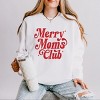 Merry Mom's Club Distressed - Women's Lightweight Garment Dyed Sweatshirt - 2 of 4