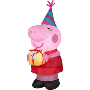 Peppa Pig Airblown Inflatable Birthday Party Pig, 3.5 ft Tall, Pink