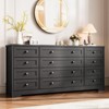 Garvee 12 Drawer Wood Dresser for Bedroom, Wide Dresser TV Stand for 65 Inch TV, Clothes Storage Cabinet - 3 of 4