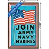 Trends International Join Army Navy Marines Framed Wall Poster Prints - 3 of 4