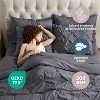 Nestl 9 Piece Comforter Set, Pinch Pleated Bedding Set, Bed in a Bag, Comforter Set with Down Alternative Pillows - 4 of 4