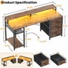 Aheaplus Computer Desk with File Drawers, Home Office Desk with Storage Shelves, Monitor Stand - 2 of 4