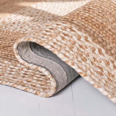 Handwoven Geometric Natural Fiber 4' x 6' Area Rug