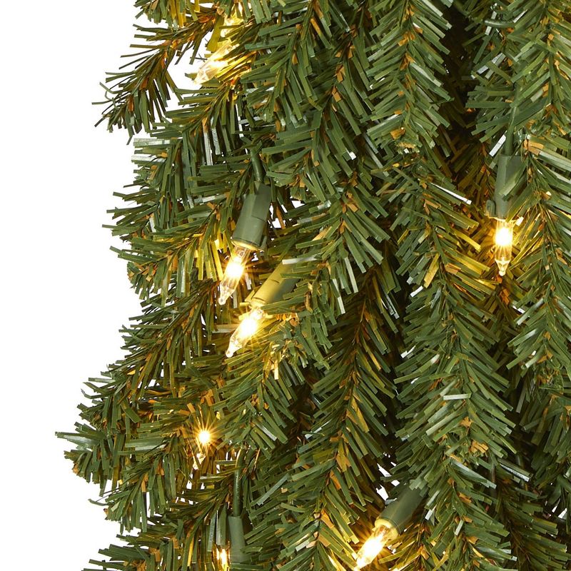 2ft Nearly Natural Pre-Lit Grand Alpine Artificial Christmas Tree Clear Lights, 4 of 9