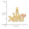 Black Bow Jewelry 14k Two Tone Gold We Love You Nana Pendant, 19mm - 4 of 4