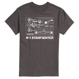 Men's - Star Wars - The Mandalorian N1 Starfighter Short Sleeve Graphic T-Shirt - 1 of 4