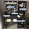 Vanity Desk with Mirror & Light, Large Drawer Three Level Storage Dresser, 3 Lighting Modes Adjustable Brightness - 2 of 4
