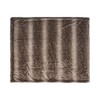 AZL1 Life Concept Throw Blankets, Faux Fur Striped Pattern Throw for Living Room and Bedroom Decor, Brown, 60"*50"*0.5" - 3 of 4