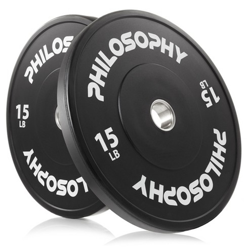 Philosophy Gym Set Of 2 Standard Cast Iron Olympic 2-inch Weight