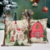 Set of 4 Christmas Decorations Christmas Pillow Covers 18 x 18 Inches Set of 4 - 3 of 4