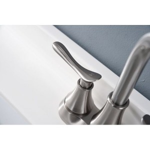 Bathroom Vanity Sink Faucets with 2-Handle Design, Pop-up Drain, and Supply Hoses, Classic Finish - 1 of 4