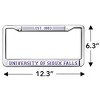 University of Sioux Falls Full Size Standard License Plate Metal Frame - 4 of 4