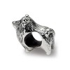 Black Bow Jewelry Sterling Silver Pomeranian Dog Bead Charm - 2 of 4