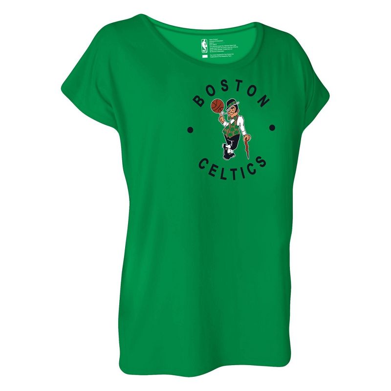 NBA Boston Celtics Women&#39;s Dolman Short Sleeve T-Shirt, 3 of 5