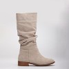 Maribel - Beige Suede Slouchy Boots | Prologue Shoes - 2 of 4