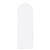 White 63x20 inch metal arch stand full length mirror. - 2 of 4