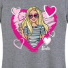 Women's - Barbie - Sketchy Hearts Barbie Short Sleeve Graphic T-Shirt - 2 of 4