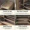 Shoe Storage Bench with Flip Drawer Shoe Cabinet, 8 Adjustable Metal Feet - 3 of 4