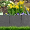 10-Piece Outdoor Garden Edging, Gray - 2 of 4