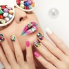 Unique Bargains Women's Fashion Rhinestone Nail Supplies Clear White 1 Set - 2 of 4